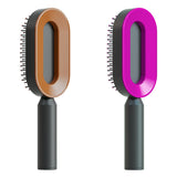 Self-Cleaning Hair Brush for Women – Anti-Static Scalp Care Tool