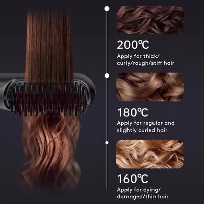Wireless Hair Straightener Brush