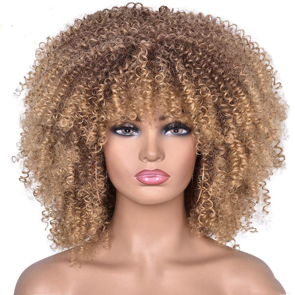 Short Curly Wigs for Women Natural Look