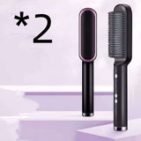 2 In 1 Hair Straightener – Hot Comb & Negative Ion