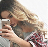 Long Curly Gradient Wig front view