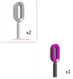 Self Cleaning Hair Brush – Anti-Static One-Key Cleaning Scalp