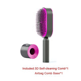 Self-Cleaning Hair Brush for Women – Anti-Static Scalp Care Tool