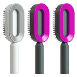 Self Cleaning Hair Brush – Anti-Static One-Key Cleaning Scalp