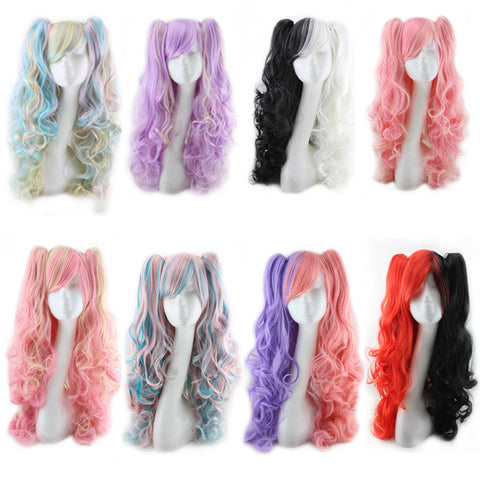 Colorful Long Curly Wigs – Vibrant Hair Style