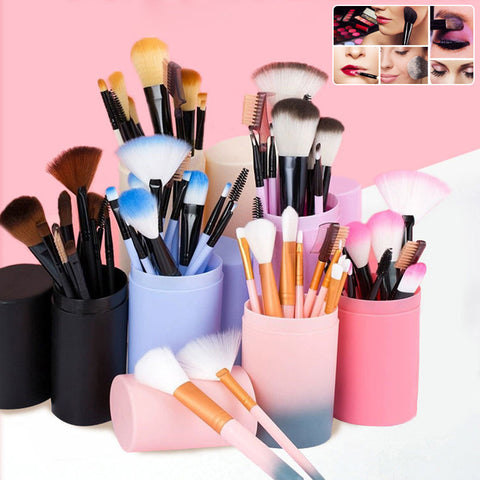 12pcs Makeup Brush Set – Blush & Eyeshadow Makeup Tools