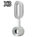 Self-Cleaning Hair Brush for Women – Anti-Static Scalp Care Tool