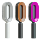 Self-Cleaning Hair Brush for Women – Anti-Static Scalp Care Tool
