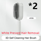 Self Cleaning Hair Brush – Anti-Static One-Key Cleaning Scalp
