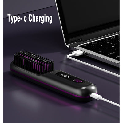 Wireless Hair Straightener Brush