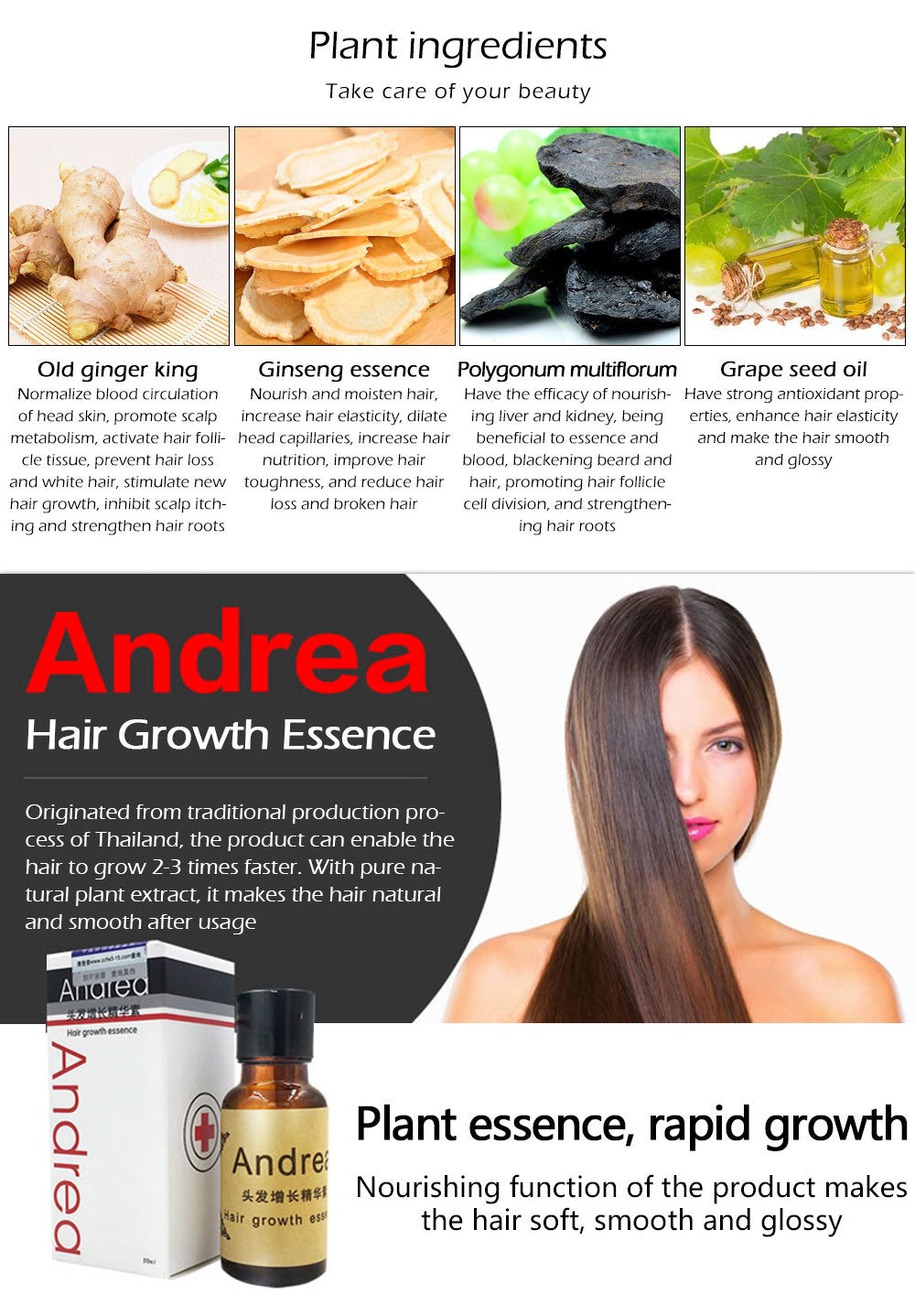 Sunburst Andrea Hair Growth Serum 20ml