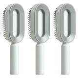 Self-Cleaning Hair Brush for Women – Anti-Static Scalp Care Tool