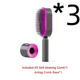 Self-Cleaning Hair Brush for Women – Anti-Static Scalp Care Tool