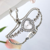 Diamond Love Women's Watch – Elegant Flower Chain Diamond-Embedded Design