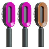 Self-Cleaning Hair Brush for Women – Anti-Static Scalp Care Tool