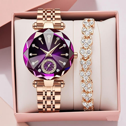 Quartz Watch – Elegant Diamond Women’s Timepiece