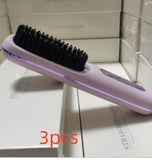 Wireless Hair Straightener Brush – Portable Heat Styling Tool