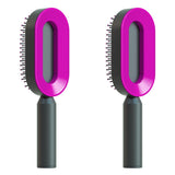 Self-Cleaning Hair Brush for Women – Anti-Static Scalp Care Tool