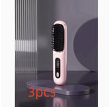 Wireless Hair Straightener Brush – Portable Heat Styling Tool