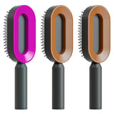Self Cleaning Hair Brush – Anti-Static One-Key Cleaning Scalp
