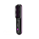 Wireless Hair Straightener Brush – Portable Heat Styling Tool