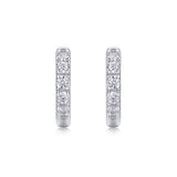Moissanite Earrings – Elegant Platinum Luxury