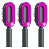 Self Cleaning Hair Brush – Anti-Static One-Key Cleaning Scalp