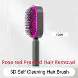 Self Cleaning Hair Brush – Anti-Static One-Key Cleaning Scalp