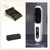 Wireless Hair Straightener Brush – Portable Heat Styling Tool