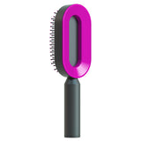 Self-Cleaning Hair Brush for Women – Anti-Static Scalp Care Tool