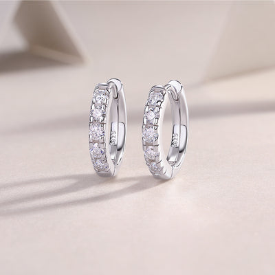 Summer Iced Tea - Fashionable And Luxurious Diamond Jewelry Set With Moissanite S925 Sterling Silver And Platinum-plated Stud Earrings