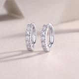 Moissanite Earrings – Elegant Platinum Luxury